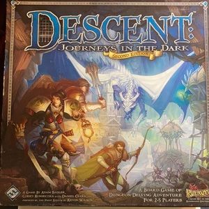 Descent: Journeys in the Dark. RPG board game. Second Edition